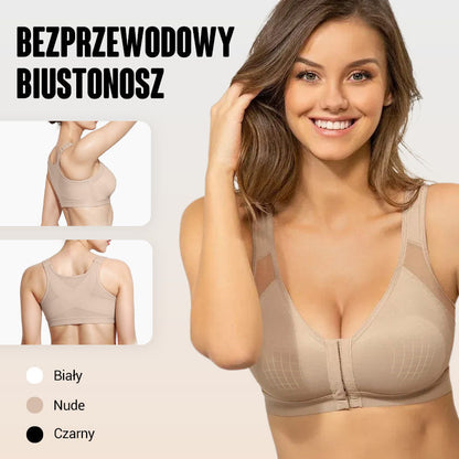 🔥 Biustonosz Bezprzewodowy z Zapięciem z Przodu dla Kobiet