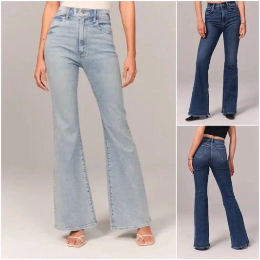 👖 Dżinsy stretch flare z wysokim stanem 3