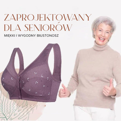 🔥Wysokiej jakości bawełniany biustonosz z zapięciem z przodu