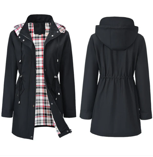 💗🧥Najlepsza wodoodporna kurtka wiatrówka w szkocką kratę
