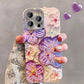 📱 ZESTAW ETUI NA TELEFON Z SERII CUTE OIL PAINTING FLOWERS DLA IPHONE'A