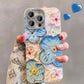 📱 ZESTAW ETUI NA TELEFON Z SERII CUTE OIL PAINTING FLOWERS DLA IPHONE'A