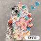 📱 ZESTAW ETUI NA TELEFON Z SERII CUTE OIL PAINTING FLOWERS DLA IPHONE'A