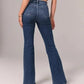 👖 Dżinsy stretch flare z wysokim stanem 3