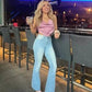👖 Dżinsy stretch flare z wysokim stanem 3