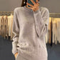 💖Damski sweter z dzianiny w jednolitym kolorze w stylu retro