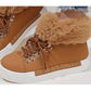 Zimowe sneakersy damskie z podszewką ze sztucznego futra