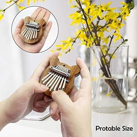 💘 Wspaniały prezent 🎁 8-klawiszowe pianino kciukowe Mini Kalimba