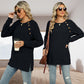 【S-2XL】💞Monochromatyczny dzianinowy top z okrągłym dekoltem