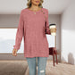 【S-2XL】💞Monochromatyczny dzianinowy top z okrągłym dekoltem