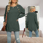 【S-2XL】💞Monochromatyczny dzianinowy top z okrągłym dekoltem