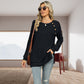 【S-2XL】💞Monochromatyczny dzianinowy top z okrągłym dekoltem