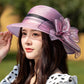 👒Elegancki kapelusz ochronny UV z szerokim rondem w kwiaty