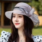 👒Elegancki kapelusz ochronny UV z szerokim rondem w kwiaty