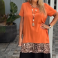 Kolorowe bawełniane sukienki Plus Size dla kobiet