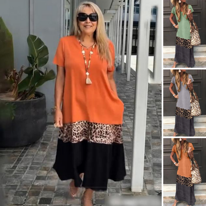 Kolorowe bawełniane sukienki Plus Size dla kobiet