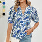 🌸Damski letni top z nadrukiem V-neck