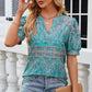 🌸Damski letni top z nadrukiem V-neck