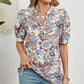 🌸Damski letni top z nadrukiem V-neck