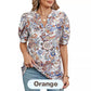 🌸Damski letni top z nadrukiem V-neck