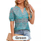 🌸Damski letni top z nadrukiem V-neck