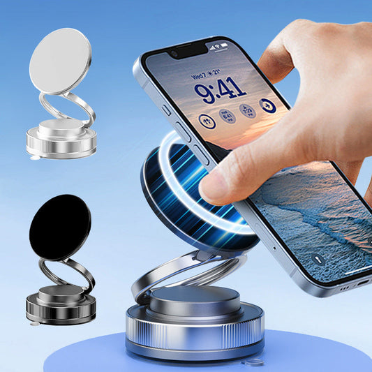 Magnetyczny uchwyt samochodowy na telefon z przyssawkami