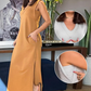 🔥👗Damska sukienka maxi z dekoltem w serek i bez rękawów
