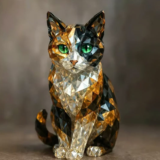 🐱Statuetka kota z żywicy do wystroju domu