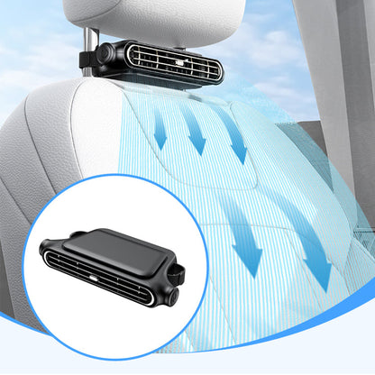 ❄️🌬️ Ventilátor do auta – připojení přes USB, dvě turbíny, silný proud vzduchu 🚘💕