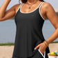 Damski top tankini z szortami, 2-częściowy strój kąpielowy