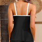 Damski top tankini z szortami, 2-częściowy strój kąpielowy