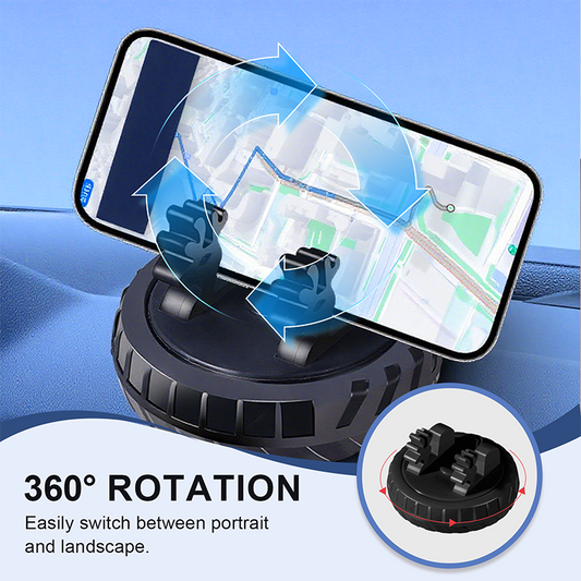 Obrotowy o 360° kompaktowy uchwyt samochodowy na telefon