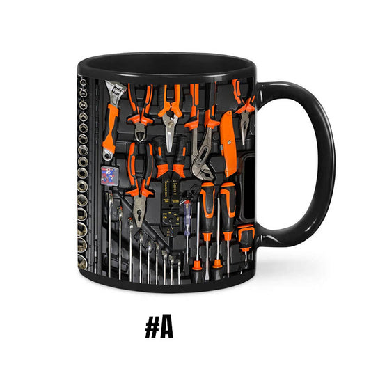 🔥🧰3D Mechanická sada nářadí s kávovými šálky