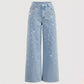 Elegant Embellished Denim Pants for Women
