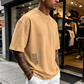 👕✨ Pánské volné tričko s krátkým rukávem – Prémiová směs bavlny, městský grafický potisk & oversized volný styl 🏙️