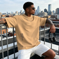 👕✨ Pánské volné tričko s krátkým rukávem – Prémiová směs bavlny, městský grafický potisk & oversized volný styl 🏙️