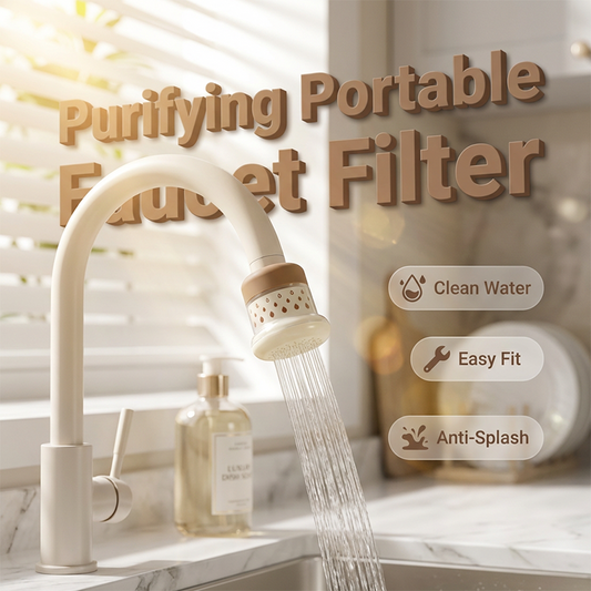 Zabraňte stříkání při mytí – přenosný vodní filtr na baterii. Možnost dobírky! 💦
