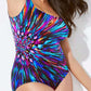 💖Дамски еднокомпонентен бански с щампа🌊