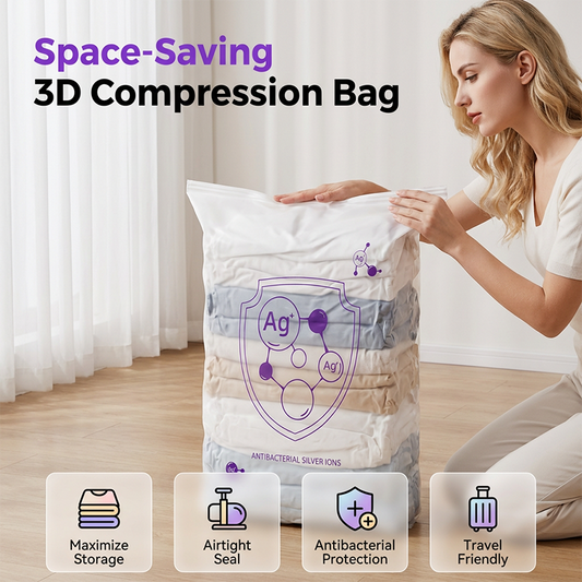 💐 Kupte 1 a 1 dostanete zdarma! Vakuové úložné pytle – ušetřete 80 % místa na oblečení a ložní prádlo 📦💨
