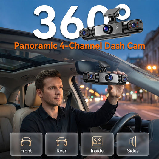 🚘🎥360° palubní kamera s rozlišením 1080p HD – nepřetržité sledování vašeho vozidla
