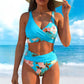 👙 49% OFF NOW ! 💐 Dámský květinový bikini set s vysokým pasem – Elegantní květinový vzor, lichotivý střih s vysokým pasem, měkká látka, ideální na pláž i k bazénu ☀️