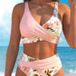 👙 49% OFF NOW ! 💐 Dámský květinový bikini set s vysokým pasem – Elegantní květinový vzor, lichotivý střih s vysokým pasem, měkká látka, ideální na pláž i k bazénu ☀️