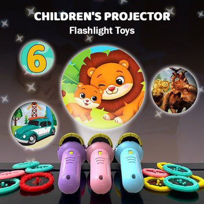 🔦 LIMITED-TIME 50% OFF! ✨ Children’s Projector Flashlight Toy – 2-in-1, Easy Use, No Focus 🧸