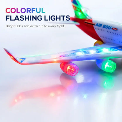 Obcházejte překážky bez přerušení – elektrické modelové letadlo se zvukem a světly. Na dobírku! ✈️